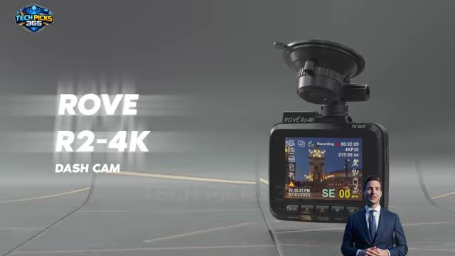 ROVE R2-4K Dash Cam Built-in WiFi 6 GPS