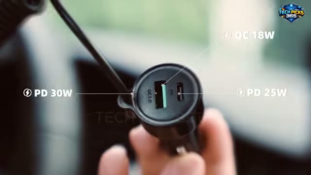 90W USB-C Car Charger: