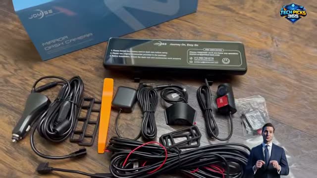 JOMISE T860+ Mirror Dash Cam 4K Front and 2.5K Rear