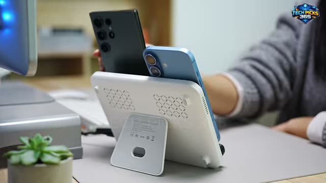 Dual Wireless Charger Stand: