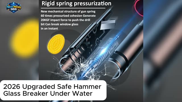 2026 Upgraded Safe Hammer Glass Breaker Under Water