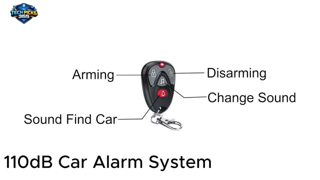 110dB Car Alarm System | car gadgets on amazon