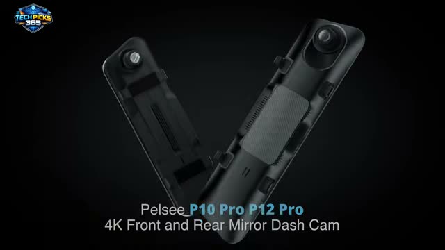 Pelsee P12 Pro 4K Mirror Dash Cam w/ADAS and BSD