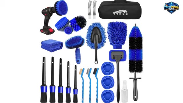 26-Piece Car Detailing Brush Set