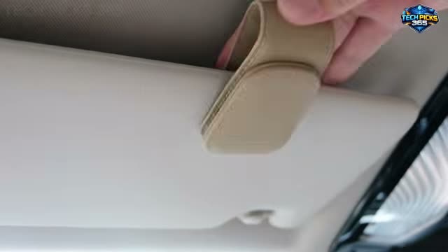 Magnetic Leather Sunglass Holder: