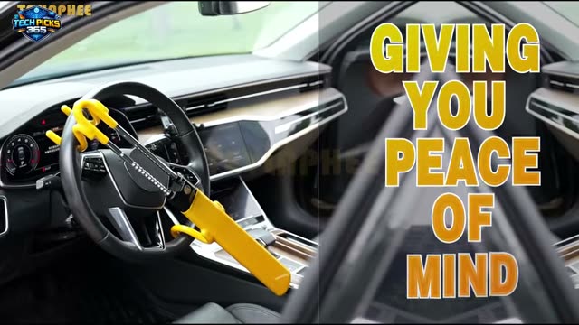 Tevlaphee Steering Wheel Lock | cool car gadgets on amazon